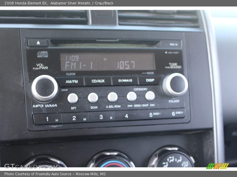 Alabaster Silver Metallic / Gray/Black 2008 Honda Element EX