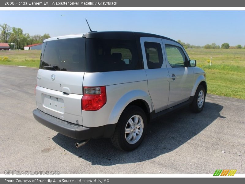 Alabaster Silver Metallic / Gray/Black 2008 Honda Element EX