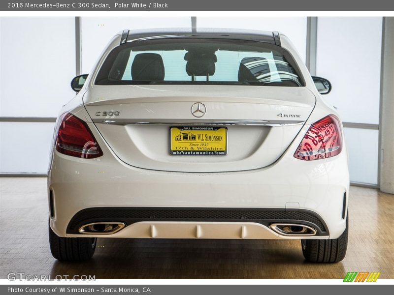 Polar White / Black 2016 Mercedes-Benz C 300 Sedan