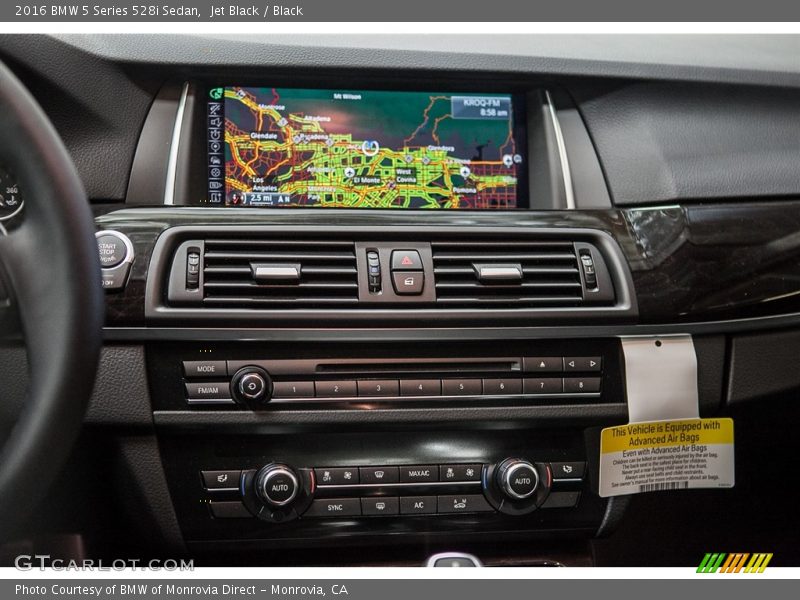 Jet Black / Black 2016 BMW 5 Series 528i Sedan