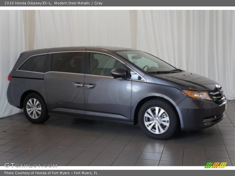 Modern Steel Metallic / Gray 2016 Honda Odyssey EX-L