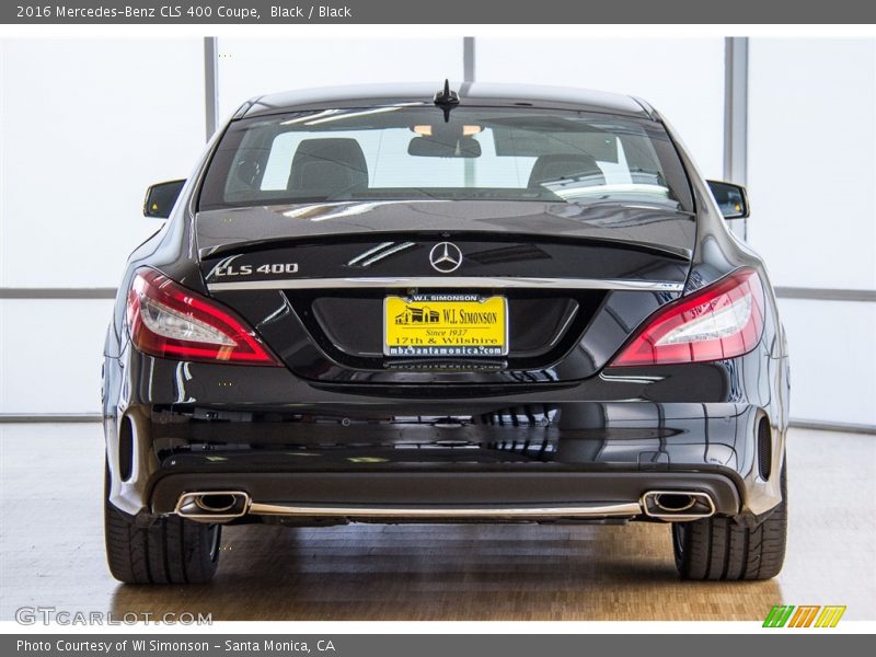 Black / Black 2016 Mercedes-Benz CLS 400 Coupe