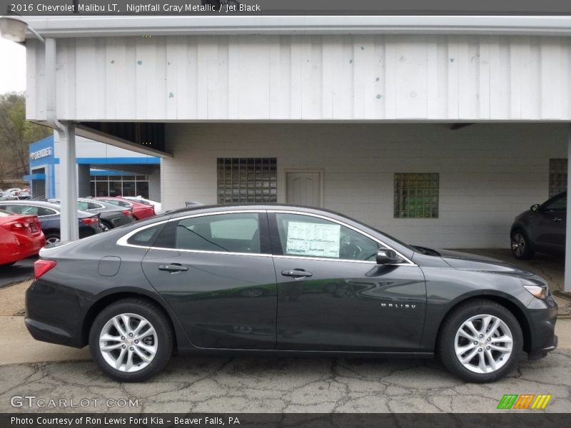 Nightfall Gray Metallic / Jet Black 2016 Chevrolet Malibu LT