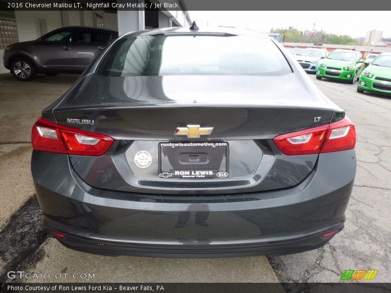 Nightfall Gray Metallic / Jet Black 2016 Chevrolet Malibu LT
