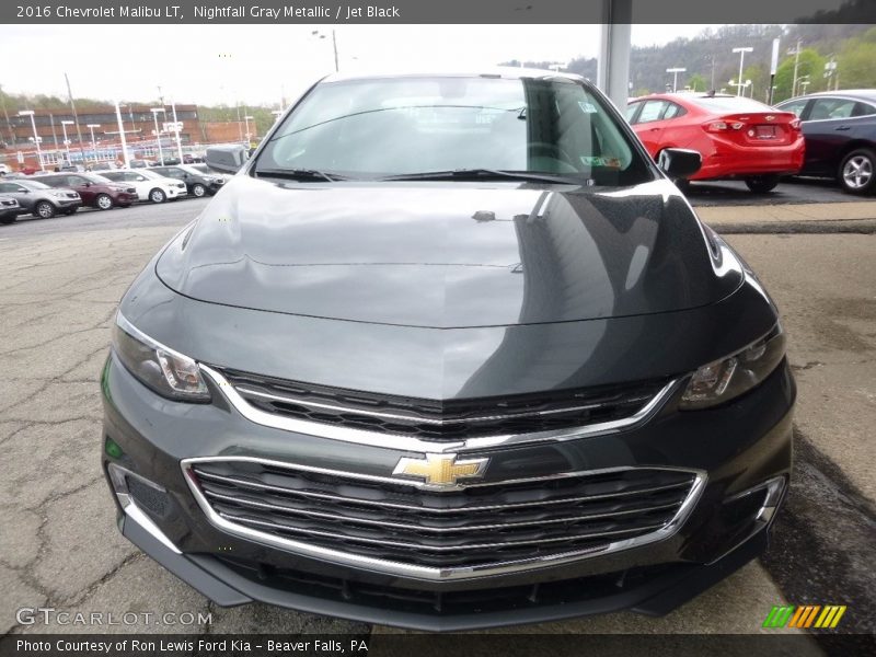 Nightfall Gray Metallic / Jet Black 2016 Chevrolet Malibu LT