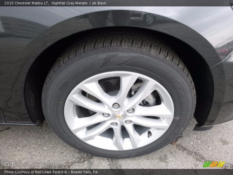 Nightfall Gray Metallic / Jet Black 2016 Chevrolet Malibu LT