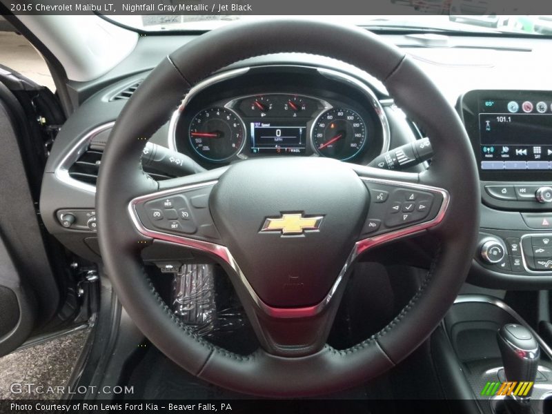 Nightfall Gray Metallic / Jet Black 2016 Chevrolet Malibu LT