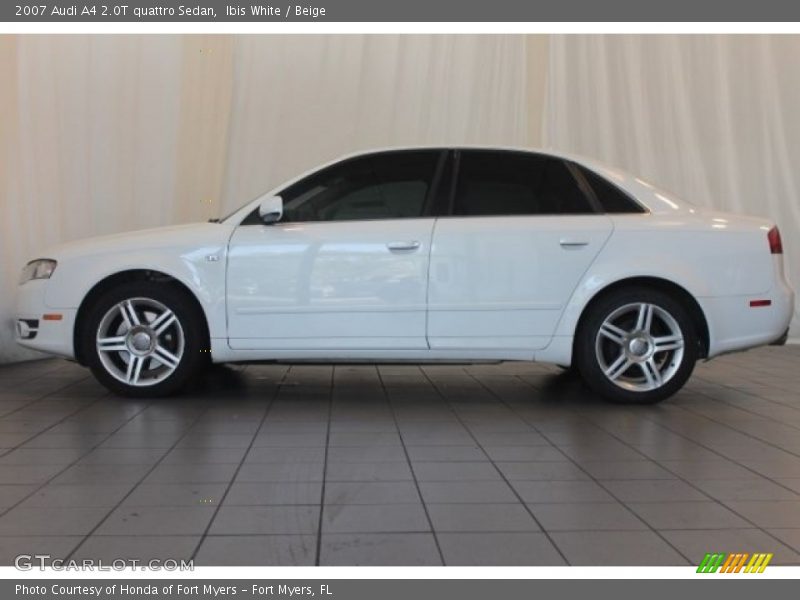 Ibis White / Beige 2007 Audi A4 2.0T quattro Sedan