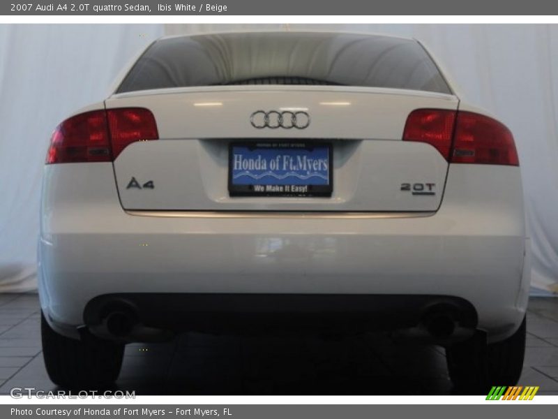 Ibis White / Beige 2007 Audi A4 2.0T quattro Sedan