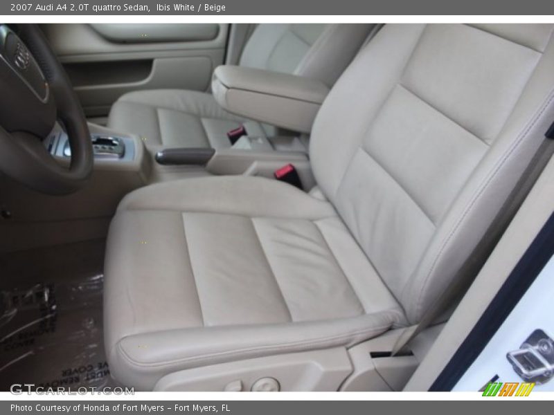 Ibis White / Beige 2007 Audi A4 2.0T quattro Sedan