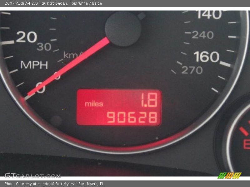 Ibis White / Beige 2007 Audi A4 2.0T quattro Sedan