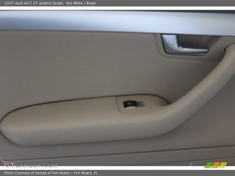 Ibis White / Beige 2007 Audi A4 2.0T quattro Sedan