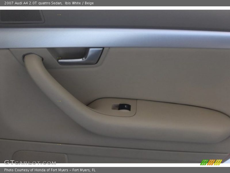 Ibis White / Beige 2007 Audi A4 2.0T quattro Sedan
