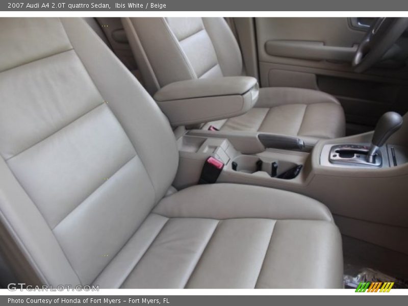 Ibis White / Beige 2007 Audi A4 2.0T quattro Sedan