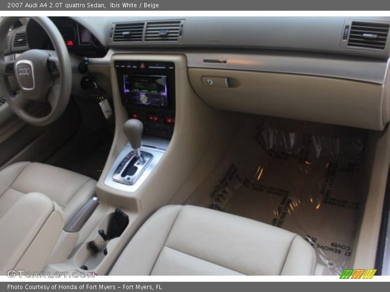 Ibis White / Beige 2007 Audi A4 2.0T quattro Sedan