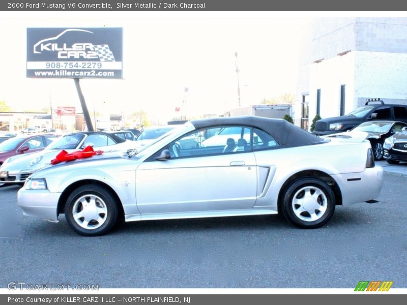 Silver Metallic / Dark Charcoal 2000 Ford Mustang V6 Convertible