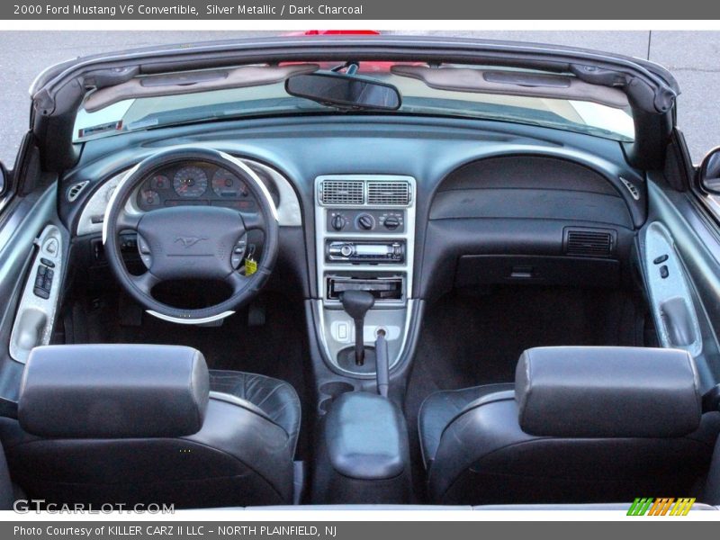 Silver Metallic / Dark Charcoal 2000 Ford Mustang V6 Convertible