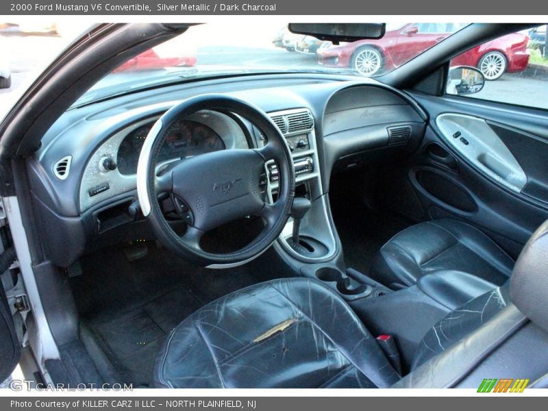 Silver Metallic / Dark Charcoal 2000 Ford Mustang V6 Convertible