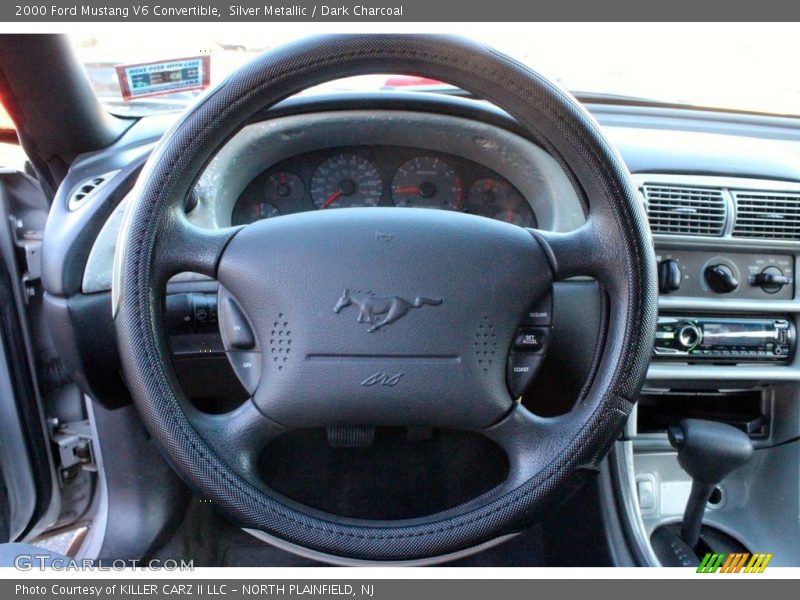 Silver Metallic / Dark Charcoal 2000 Ford Mustang V6 Convertible