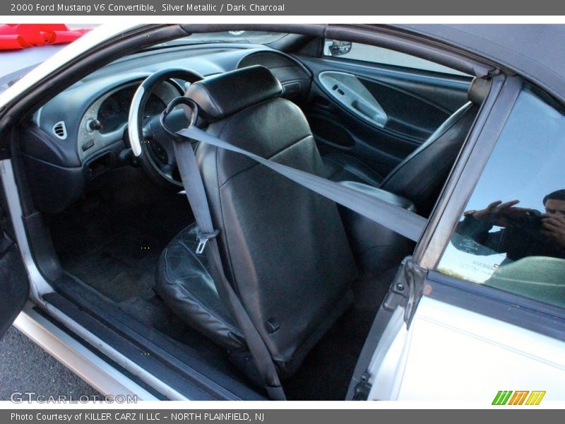 Silver Metallic / Dark Charcoal 2000 Ford Mustang V6 Convertible