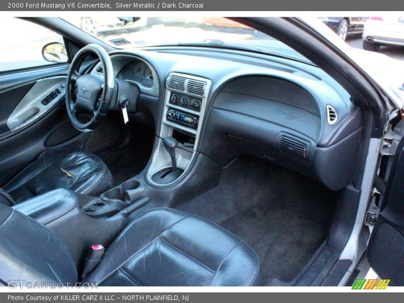 Silver Metallic / Dark Charcoal 2000 Ford Mustang V6 Convertible