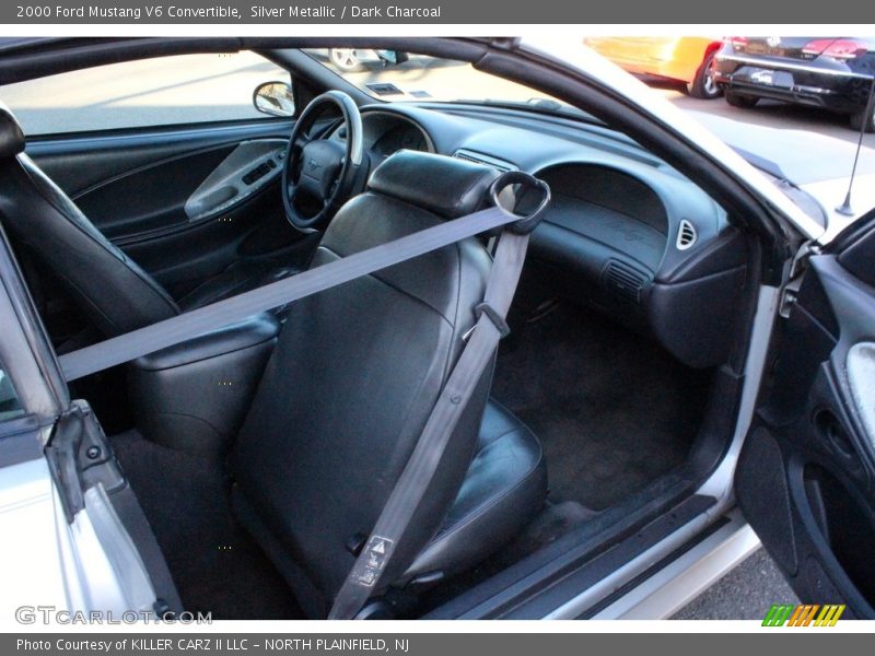 Silver Metallic / Dark Charcoal 2000 Ford Mustang V6 Convertible