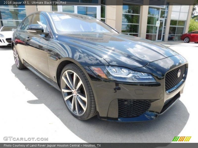 Ultimate Black / Jet/Red 2016 Jaguar XF S