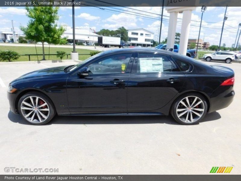 Ultimate Black / Jet/Red 2016 Jaguar XF S