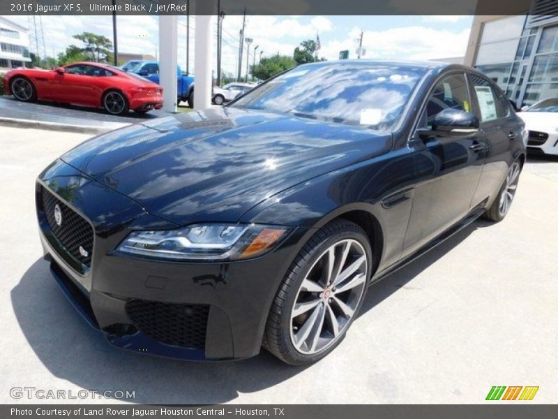 Ultimate Black / Jet/Red 2016 Jaguar XF S