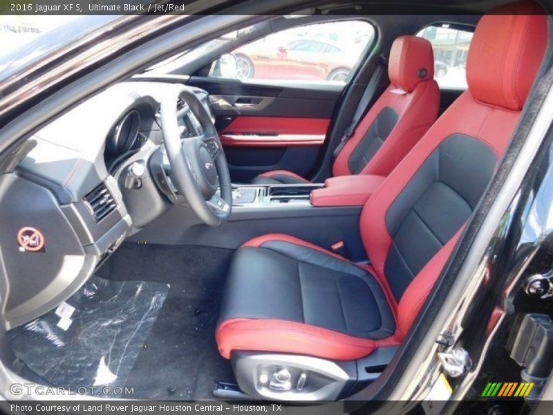 Ultimate Black / Jet/Red 2016 Jaguar XF S