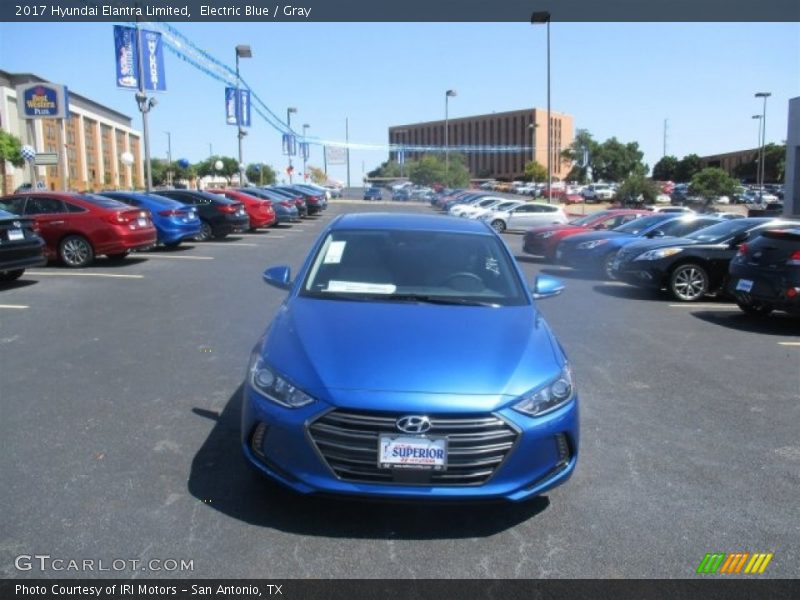 Electric Blue / Gray 2017 Hyundai Elantra Limited