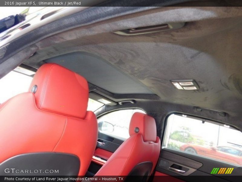 Ultimate Black / Jet/Red 2016 Jaguar XF S