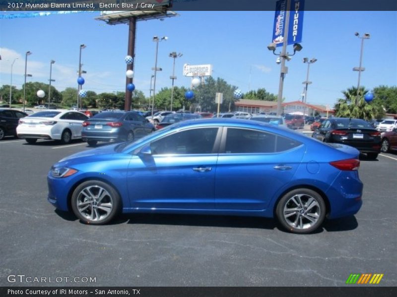 Electric Blue / Gray 2017 Hyundai Elantra Limited