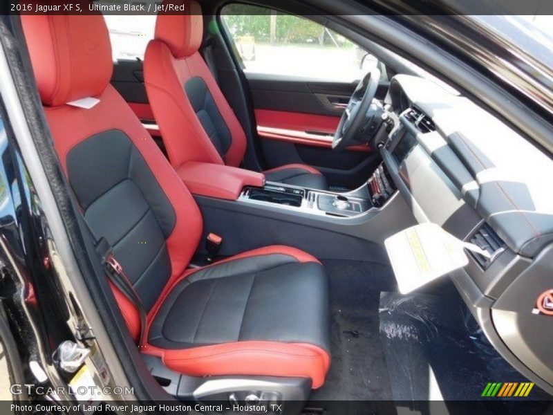 Ultimate Black / Jet/Red 2016 Jaguar XF S