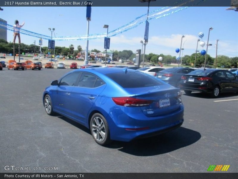 Electric Blue / Gray 2017 Hyundai Elantra Limited