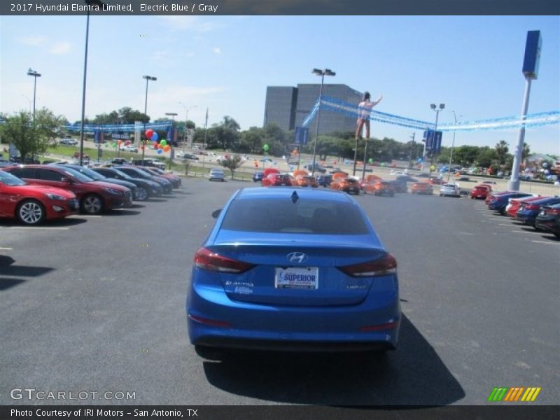 Electric Blue / Gray 2017 Hyundai Elantra Limited