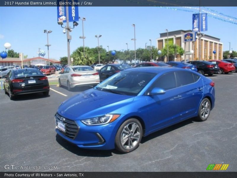 Electric Blue / Gray 2017 Hyundai Elantra Limited
