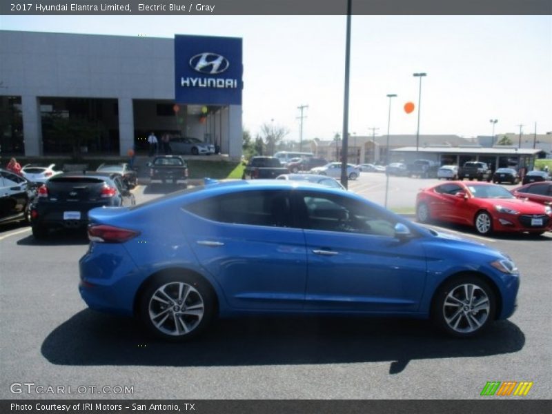 Electric Blue / Gray 2017 Hyundai Elantra Limited