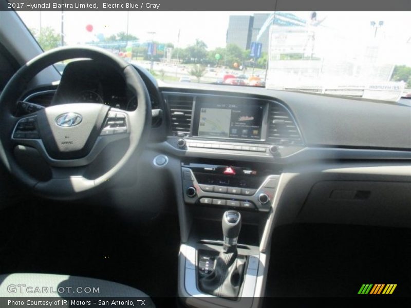 Electric Blue / Gray 2017 Hyundai Elantra Limited