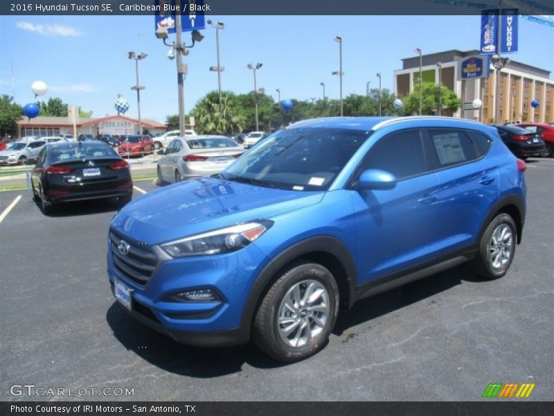 Caribbean Blue / Black 2016 Hyundai Tucson SE