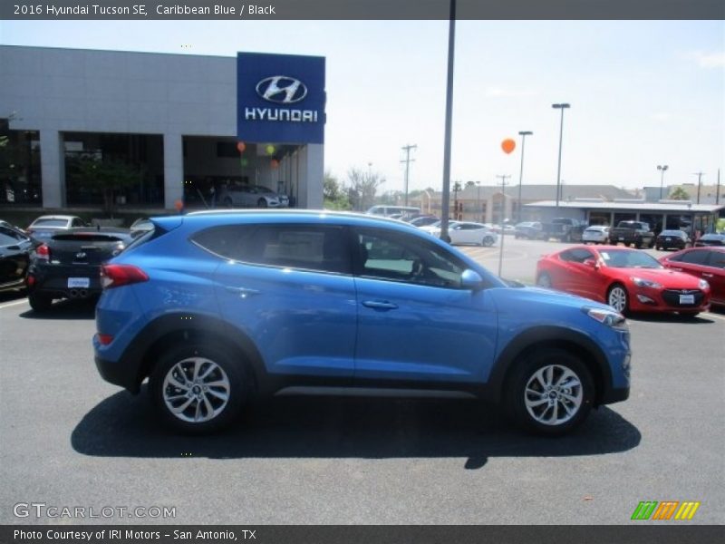 Caribbean Blue / Black 2016 Hyundai Tucson SE