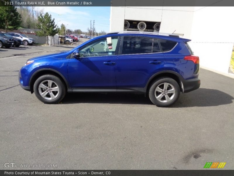 Blue Crush Metallic / Black 2015 Toyota RAV4 XLE