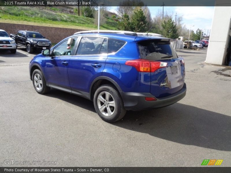 Blue Crush Metallic / Black 2015 Toyota RAV4 XLE