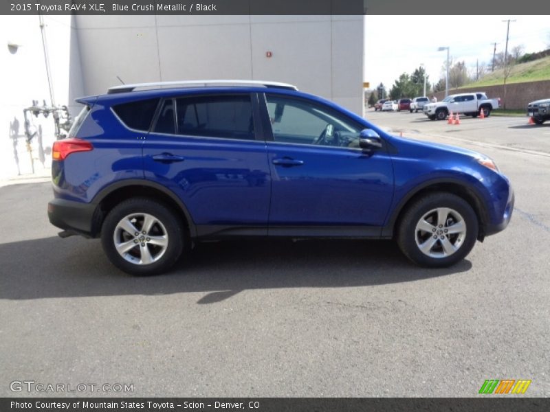 Blue Crush Metallic / Black 2015 Toyota RAV4 XLE