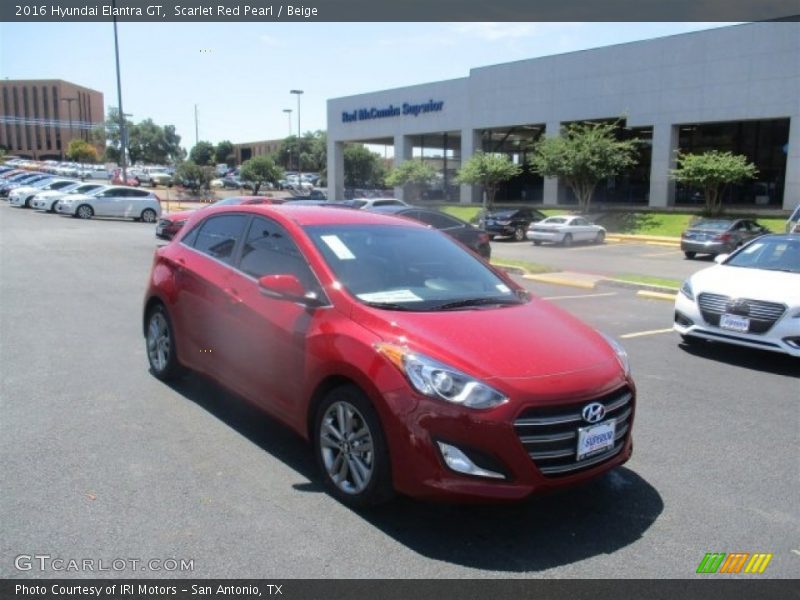 Scarlet Red Pearl / Beige 2016 Hyundai Elantra GT