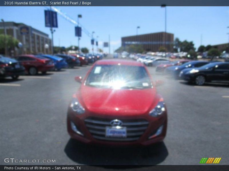Scarlet Red Pearl / Beige 2016 Hyundai Elantra GT