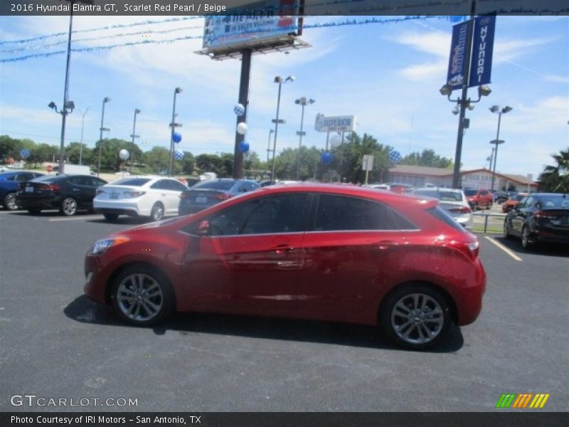 Scarlet Red Pearl / Beige 2016 Hyundai Elantra GT