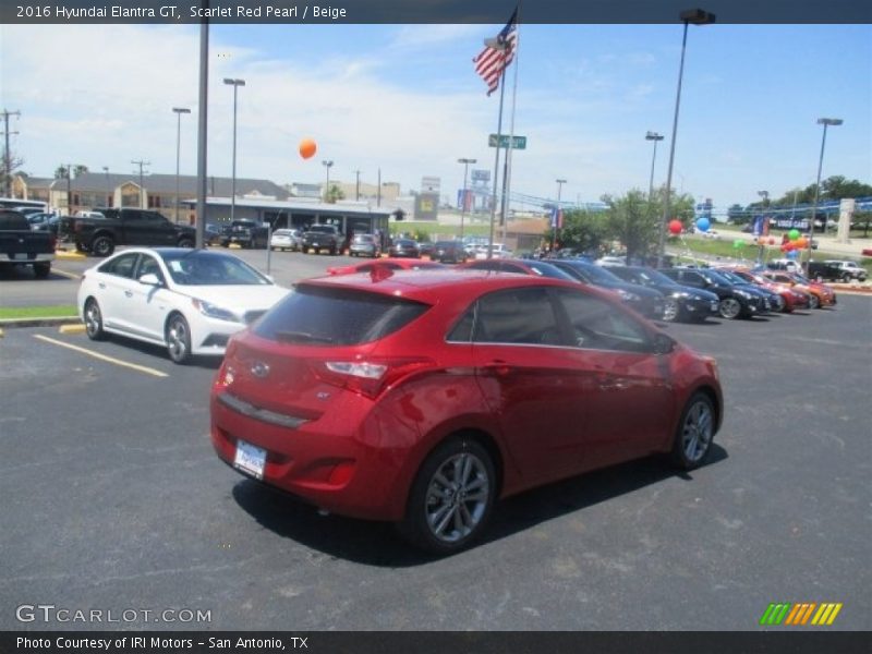 Scarlet Red Pearl / Beige 2016 Hyundai Elantra GT