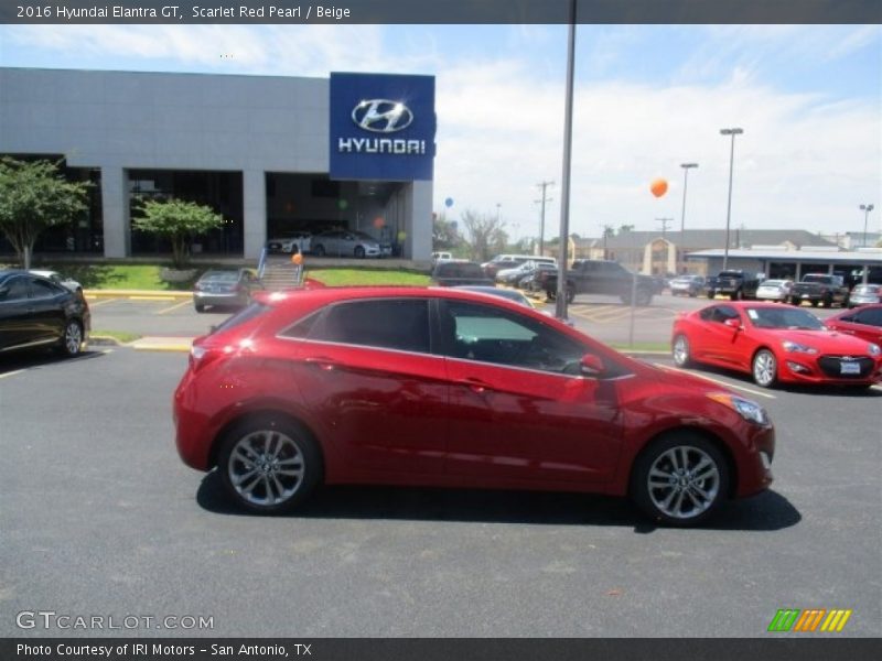 Scarlet Red Pearl / Beige 2016 Hyundai Elantra GT