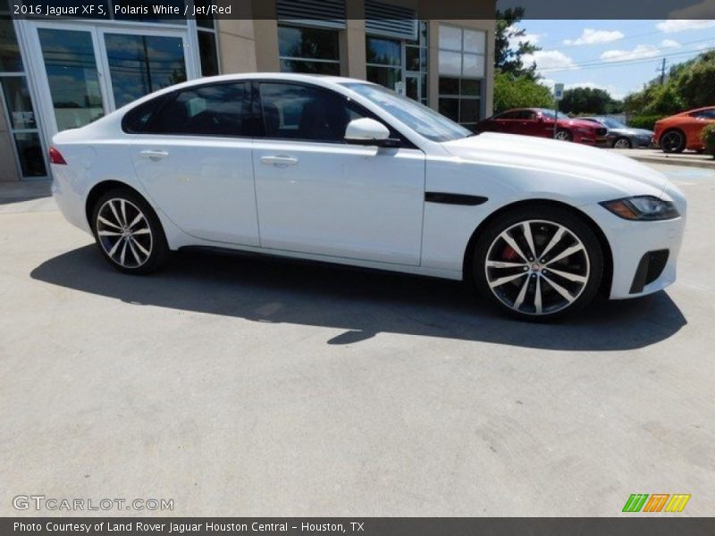 Polaris White / Jet/Red 2016 Jaguar XF S
